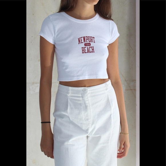 Brandy Melville Tops Brandy Melville Ashlyn Newport Beach Top Poshmark